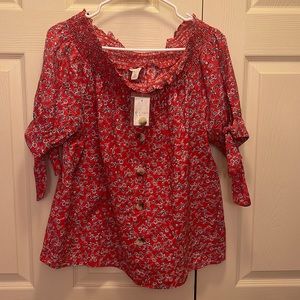 Short sleeve blouse